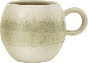 Kubek Paula kremowo-zielony – elegancki design, pojemność 300 ml, materiał ceramiczny