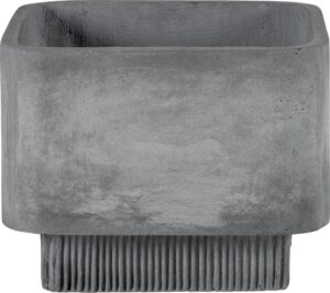 Doniczka Highlands 32 cm szara – stylowy design, idealna do wnętrz i na balkon