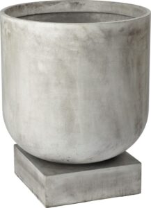 Doniczka Podium 55 cm jasnoszara – elegancki design, wysoka jakość, idealna do wnętrz i na taras