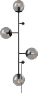 Lampa ścienna Orb czarna – nowoczesny design, elegancki kolor, idealna do wnętrz