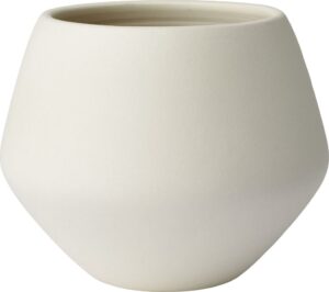 Osłonka na doniczkę Grove 19 cm kość słoniowa – elegancka, minimalistyczna, ceramiczna