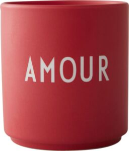 Kubek Favourite FR Amour czerwony – elegancki design, pojemność 300 ml, ceramika