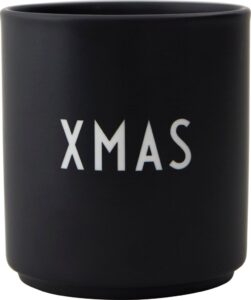 Kubek Favourite Xmas czarny – ceramiczny, na święta, pojemny, elegancki