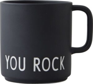 Kubek z uchem Favourite you rock – ceramiczny, biały, 300 ml