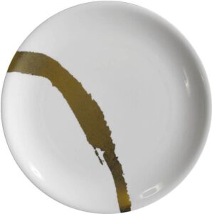 Talerze obiadowe The White Snow Moi II 6 szt. – elegancki design, biały kolor, ceramiczne
