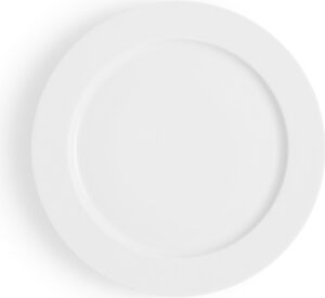 Talerz płaski Legio 22 cm – elegancki design, klasyczny biały kolor, ceramika