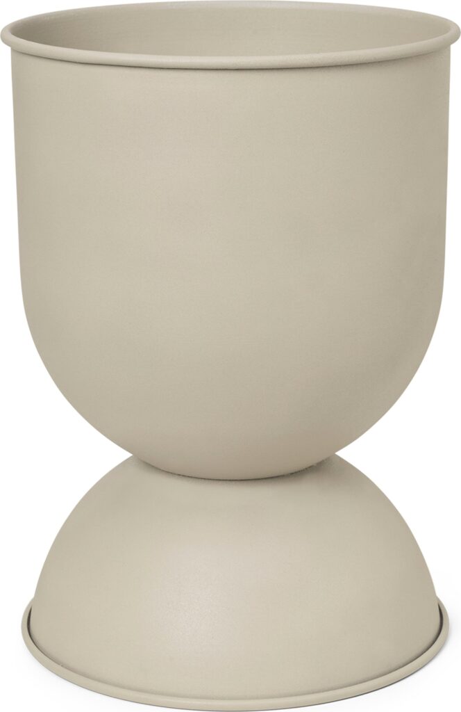 Donica Hourglass duża – elegancki design, kolor kaszmiru, duży rozmiar, idealna do wnętrz
