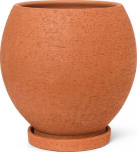 Doniczka Ando 40 cm z podstawką – nowoczesny design, praktyczne zastosowanie, idealna do każdego wnętrza