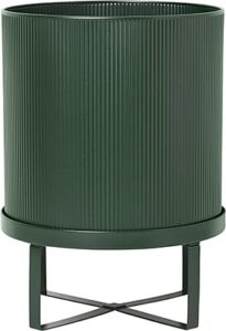 Doniczka Bau duża zielona – elegancki dodatek do wnętrz, pojemna, wykonana z wysokiej jakości materiałów