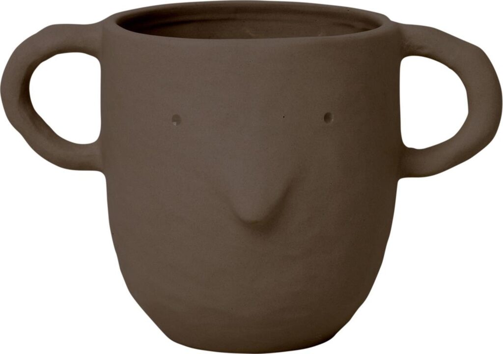 Doniczka Mus 12 cm brązowa – elegancki design, idealna do małych roślin