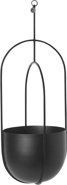 Doniczka wisząca Deco Pot czarna – elegancki design, nowoczesny styl, idealna do wnętrz