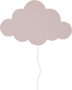 Kinkiet Cloud różowy – nowoczesny design, delikatny kolor, idealny do dziecięcego pokoju