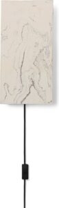 Lampa ścienna Argilla biały marmur – elegancki design, nowoczesny styl, wysoka jakość wykonania