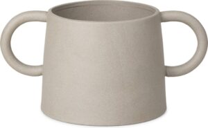 Osłonka na doniczkę Anse porcelanowa – elegancka, biała, trwała, do wnętrz i na taras