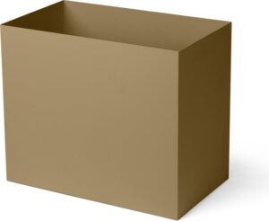 Pojemnik wysoki do kwietników Plant Box L oliwkowy – nowoczesny design, duża pojemność, odporność na warunki atmosferyczne