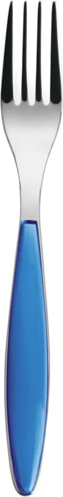 Widelec stołowy Feeling niebieski – elegancki design, wygodne uchwyty, stal nierdzewna