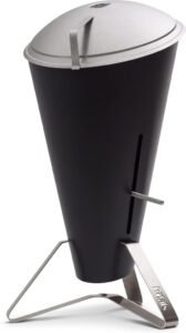 Grill węglowy Cone – nowoczesny design, stal, duża powierzchnia grillowania