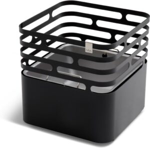 Palenisko Cube stalowe czarne – nowoczesny design, wysoka jakość, doskonałe do ogrodu
