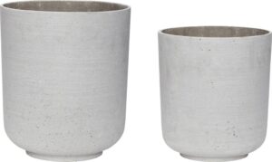 Doniczka Hübsch 900904 2 szt. – elegancki design, różne rozmiary, ceramika