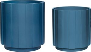 Doniczka Hübsch 990837 2 szt. – elegancki design, ceramiczne, minimalistyczne