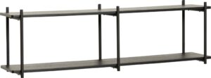 Półka Hübsch 100 cm czarna drewniana – elegancki design, praktyczne zastosowanie, wysoka jakość