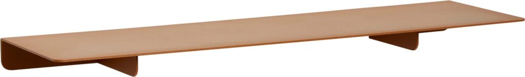 Półka Hübsch 50 cm brązowa metalowa – elegancka, minimalistyczna, praktyczna, idealna do wnętrz