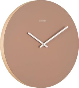 Zegar ścienny Colour Splash brązowy – nowoczesny design, funkcjonalność, idealny do każdego wnętrza