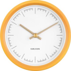 Zegar ścienny Dense ochra – elegancki design, naturalny kolor, idealny do nowoczesnych wnętrz