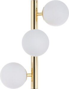 Kinkiet Cumulus złoty – elegancki design, metal, nowoczesny styl