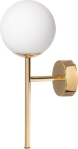 Kinkiet Mija Deco złoty – elegancki styl, nowoczesny design, metalowa konstrukcja