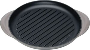 Płyta grillowa Tradition Collection okrągła 25 cm szara – idealna do grillowania, łatwa w czyszczeniu, trwała