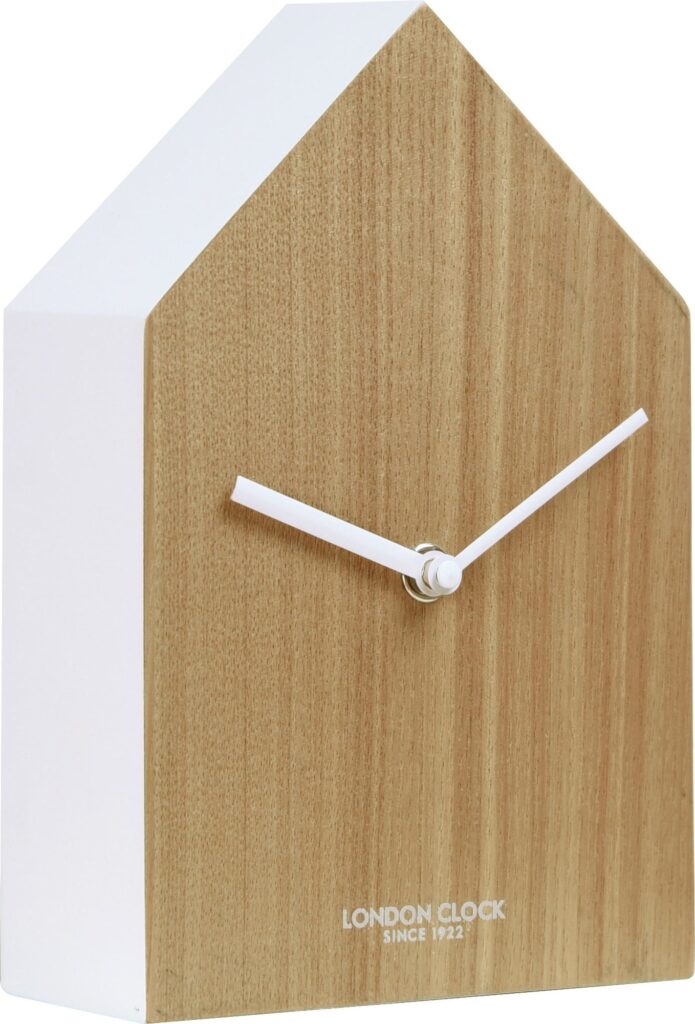Zegar stołowy Hus – elegancki design, minimalistyczny styl, nowoczesne materiały