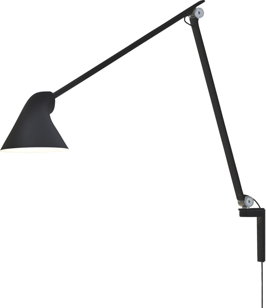 Kinkiet na wysięgniku NJP LED 3000 K czarny – nowoczesny design, funkcjonalność, energooszczędne oświetlenie
