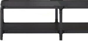 Regał do systemu modułowego Steelwood czarny – elegancki design, funkcjonalność, nowoczesny styl