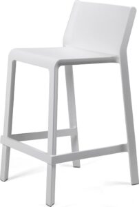 Stołek wysoki ogrodowy Trill Mini biały – elegancki design, trwały materiał, idealny do ogrodu