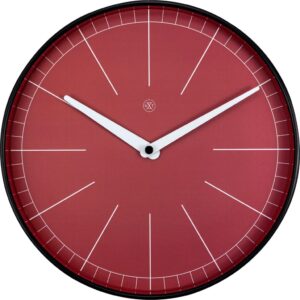 Zegar ścienny Axel – nowoczesny design, minimalistyczny styl, stal nierdzewna, czarny