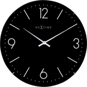 Zegar ścienny Basic Dome czarny – minimalistyczny design, nowoczesny styl, idealny do każdego wnętrza