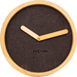 Zegar ścienny Calm brązowy – elegancki design, wytrzymały materiał, nowoczesny styl
