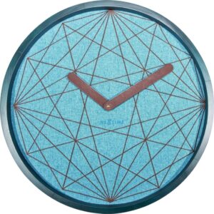 Zegar ścienny Calmest geometryczny – nowoczesny design, minimalistyczny styl, kolor czarny, materiał metalowy
