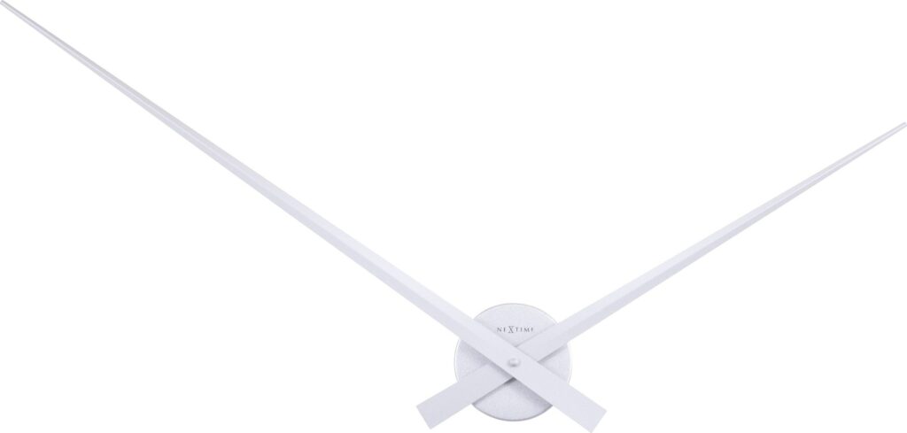 Zegar ścienny Hands 70 cm biały – nowoczesny design, minimalistyczny styl, duży rozmiar