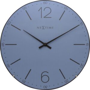 Zegar ścienny Index Dome niebieski – nowoczesny design, minimalistyczny styl, idealny do każdego wnętrza
