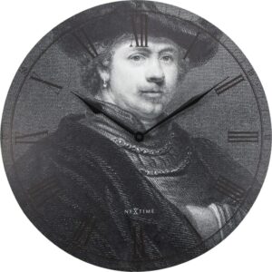 Zegar ścienny Rembrandt – elegancki design, nowoczesny styl, złote akcenty, duży rozmiar