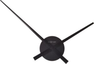 Zegar ścienny Small Hands czarny – minimalistyczny design, elegancki kolor, nowoczesny styl