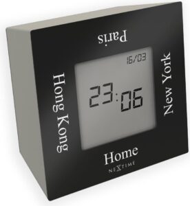 Zegar stołowy Turn4Time czarny – elegancki design, funkcjonalność, nowoczesny styl