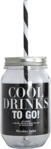 Słoik ze słomką Cool Drinks To Go Nicolas Vahe – funkcjonalność, styl, szkło