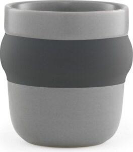 Kubek Obi do espresso grafitowy – elegancki design, idealny do kawy, ceramiczny