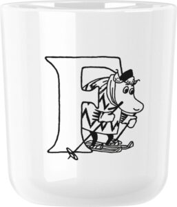 Kubek ABC Muminki F – ceramiczny, kolorowy, 300 ml