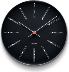 Zegar ścienny Bankers czarny 21 cm – elegancki design, precyzyjny mechanizm, minimalistyczny styl
