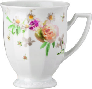 Kubek Maria Róża 300 ml – elegancki design, kolor biały, materiał ceramiczny