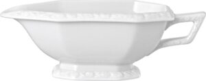 Sosjerka Maria Biała – elegancka porcelana, klasyczny design, idealna do serwowania sosów